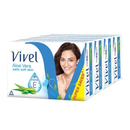 Vivel Aloe Vera Satin Soft Skin Soap 100g (Buy 4 Get 1 Free) 